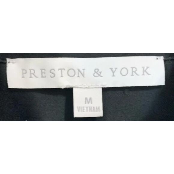 Preston & York Black Tunic Top - Women’s Medium - Career Interview Stretchy-EUC - Picture 4 of 8